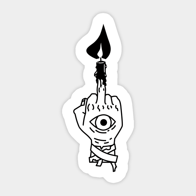 Fuck You Hand of Glory Sticker by AlanNguyen